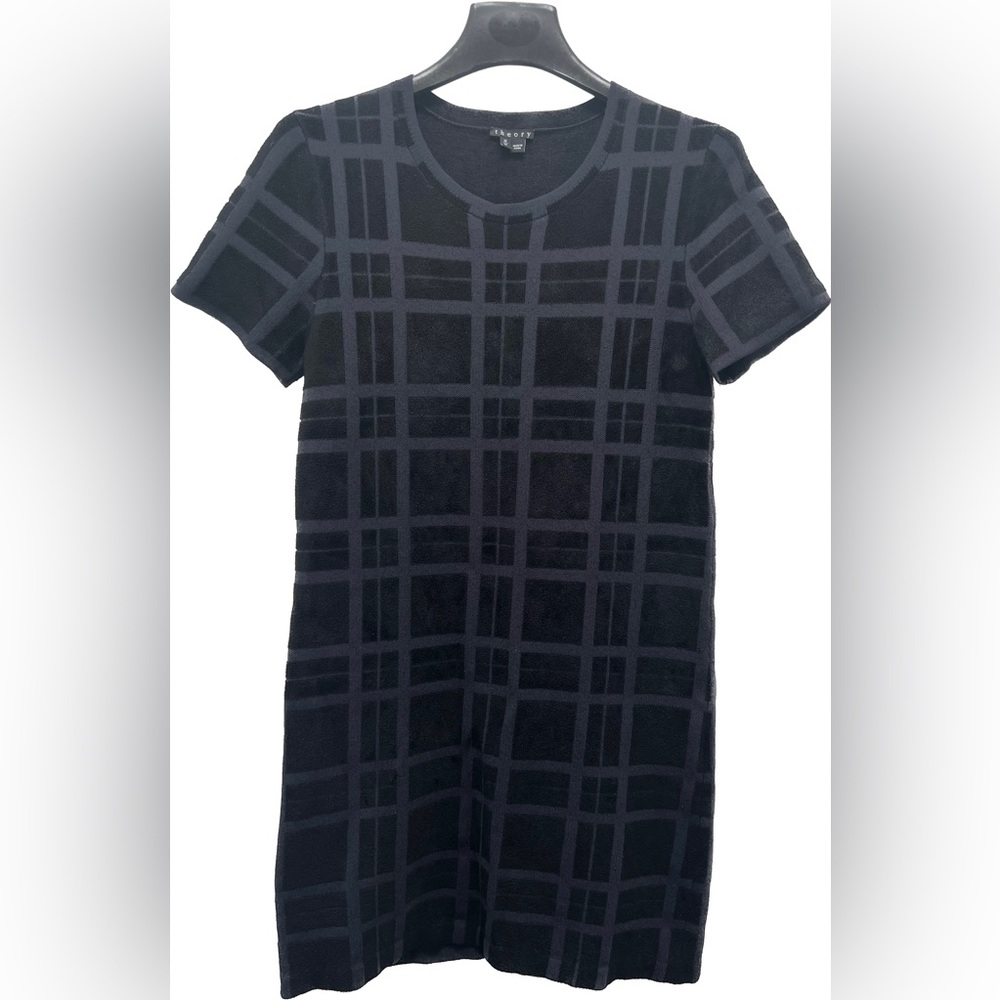 Theory | Monochromatic Plaid Sweater Dress